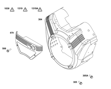Blower Housing Group Diagram and Parts List for 389447-0123-E1  Briggs and Stratton Engine